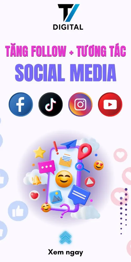 tăng follow và tương tác social media tại T Digital-033.9917.614